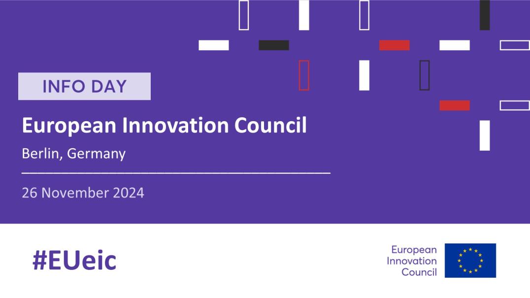 Save the date European Innovation Council (EIC) Info Day in Germany